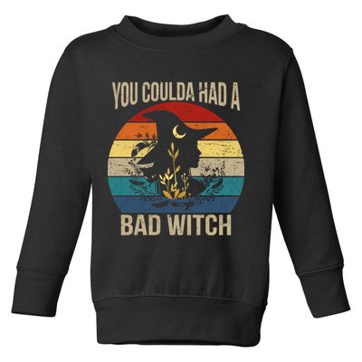 You Coulda Had A Bad Witch Vintage Toddler Sweatshirt