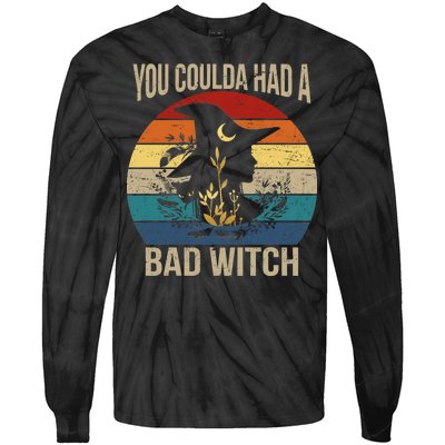 You Coulda Had A Bad Witch Vintage Tie-Dye Long Sleeve Shirt