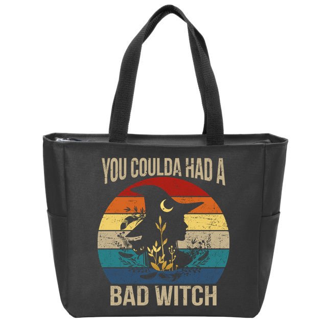 You Coulda Had A Bad Witch Vintage Zip Tote Bag