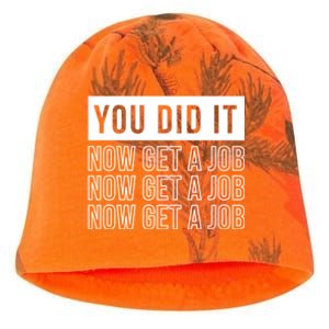 You Did It Now Get A Job Kati - Camo Knit Beanie