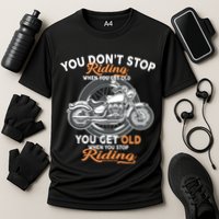 You Don't Get Old When You Stop Riding Performance Shirt