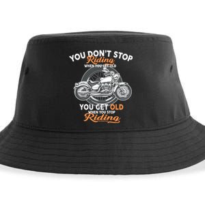 You Don't Get Old When You Stop Riding Sustainable Bucket Hat