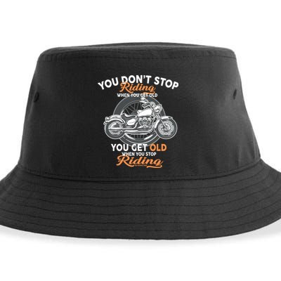 You Don't Get Old When You Stop Riding Sustainable Bucket Hat