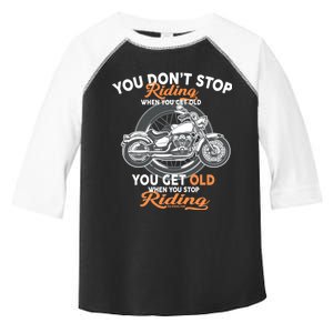 You Don't Get Old When You Stop Riding Toddler Fine Jersey T-Shirt