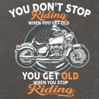 You Don't Get Old When You Stop Riding Cotton Canvas Backpack
