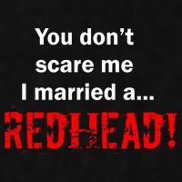 You Don't Scare I Married A Redhead! Ladies PosiCharge Tri-Blend Wicking Tank