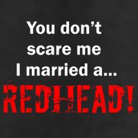 You Don't Scare I Married A Redhead! Garment-Dyed Fleece Hoodie