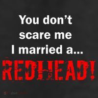 You Don't Scare I Married A Redhead! Adult Drive Performance Visor