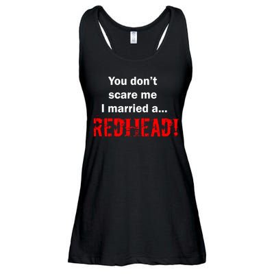 You Don't Scare I Married A Redhead! Ladies Essential Flowy Tank