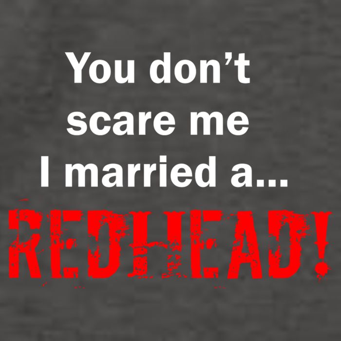 You Don't Scare I Married A Redhead! Vector Backpack