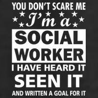 You Don't Scare Me Social Worker Adult Drive Performance Visor