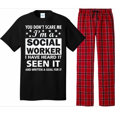 You Don't Scare Me Social Worker Pajama Set