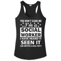 You Don't Scare Me Social Worker Ladies PosiCharge Competitor Racerback Tank