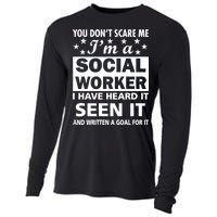 You Don't Scare Me Social Worker Cooling Performance Long Sleeve Crew