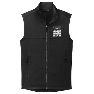 You Don't Scare Me Social Worker Collective Smooth Fleece Vest