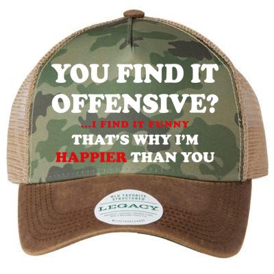 You Find It Offensive? I Find It Funny Legacy Tie Dye Trucker Hat