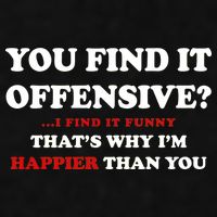 You Find It Offensive? I Find It Funny Ladies PosiCharge Tri-Blend Wicking Tank