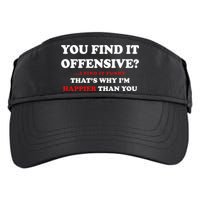 You Find It Offensive? I Find It Funny Adult Drive Performance Visor