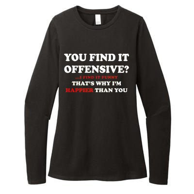 You Find It Offensive? I Find It Funny Womens CVC Long Sleeve Shirt