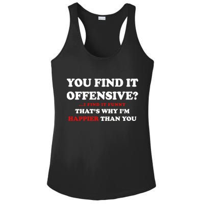 You Find It Offensive? I Find It Funny Ladies PosiCharge Competitor Racerback Tank