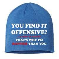 You Find It Offensive? I Find It Funny Sustainable Beanie