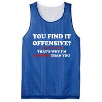 You Find It Offensive? I Find It Funny Mesh Reversible Basketball Jersey Tank
