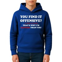 You Find It Offensive? I Find It Funny Kids Hoodie