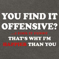 You Find It Offensive? I Find It Funny Cotton Canvas Backpack