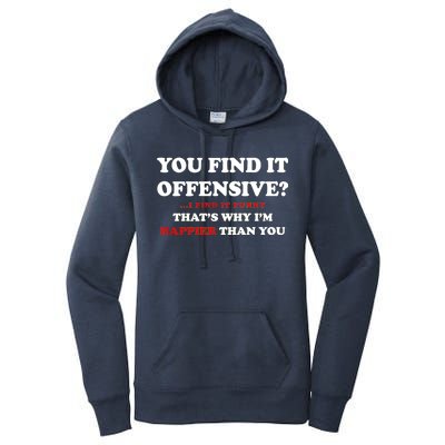 You Find It Offensive? I Find It Funny Women's Pullover Hoodie