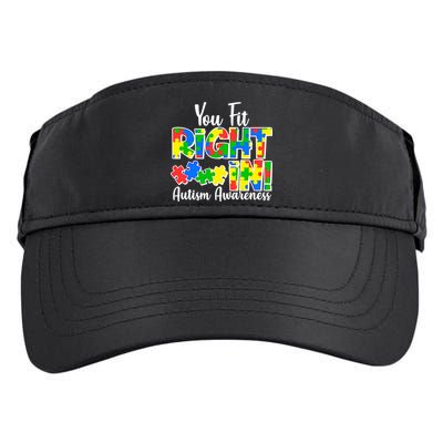 You Fit Right In Autism Awareness Adult Drive Performance Visor