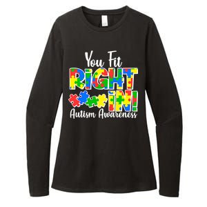 You Fit Right In Autism Awareness Womens CVC Long Sleeve Shirt