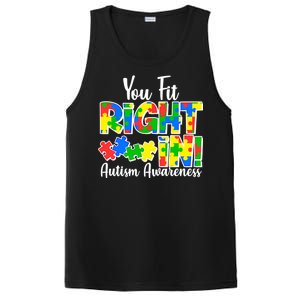 You Fit Right In Autism Awareness PosiCharge Competitor Tank