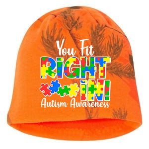 You Fit Right In Autism Awareness Kati - Camo Knit Beanie