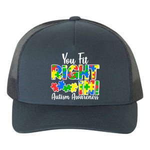 You Fit Right In Autism Awareness Yupoong Adult 5-Panel Trucker Hat