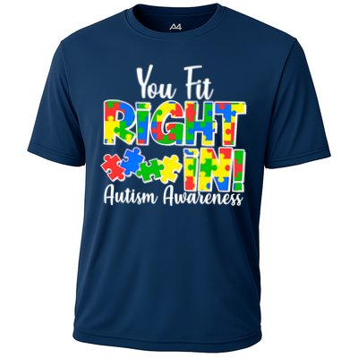 You Fit Right In Autism Awareness Performance Shirt