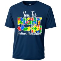 You Fit Right In Autism Awareness Cooling Performance Crew T-Shirt