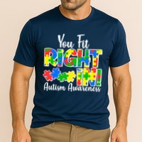 You Fit Right In Autism Awareness Cooling Performance Crew T-Shirt