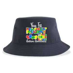 You Fit Right In Autism Awareness Sustainable Bucket Hat