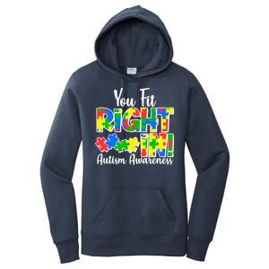 You Fit Right In Autism Awareness Women's Pullover Hoodie