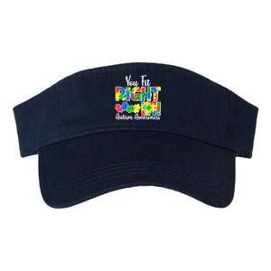 You Fit Right In Autism Awareness Valucap Bio-Washed Visor