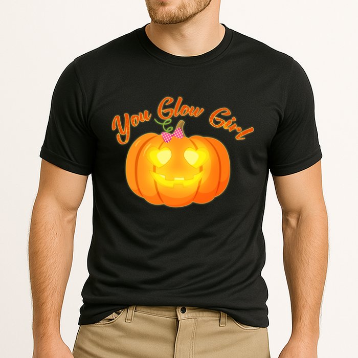 You Glow Girl Cute Pumpkin Cooling Performance Crew T-Shirt