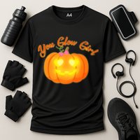 You Glow Girl Cute Pumpkin Cooling Performance Crew T-Shirt
