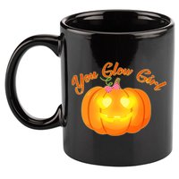 You Glow Girl Cute Pumpkin 11oz C Handle Ceramic Mug