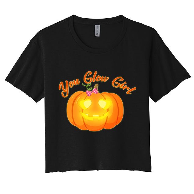 You Glow Girl Cute Pumpkin Crop Top