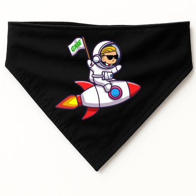 You GME Stonk To The Moon WSB Stock Market USA-Made Doggie Bandana
