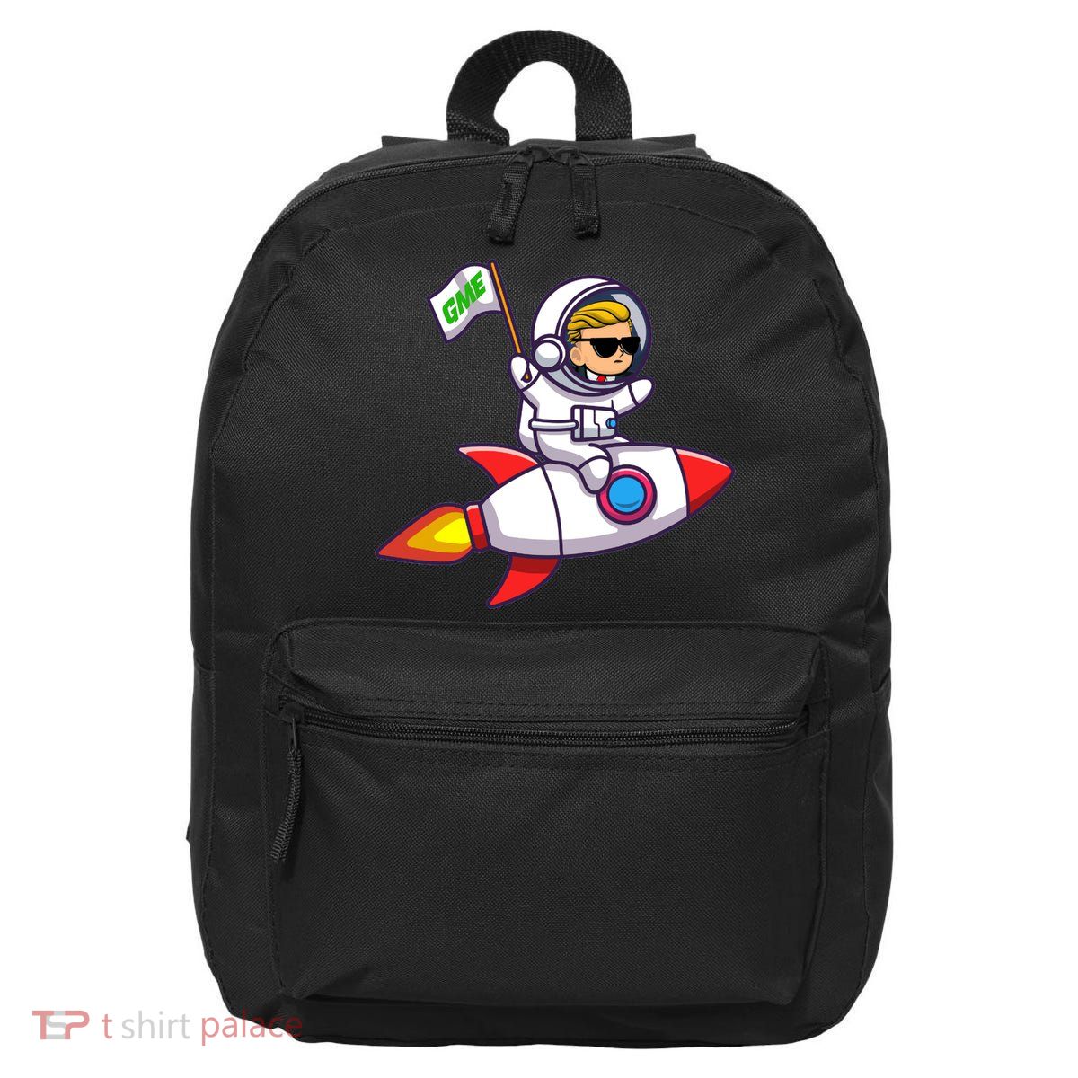 You GME Stonk To The Moon WSB Stock Market 16 in Basic Backpack