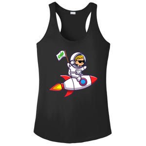 You GME Stonk To The Moon WSB Stock Market Ladies PosiCharge Competitor Racerback Tank