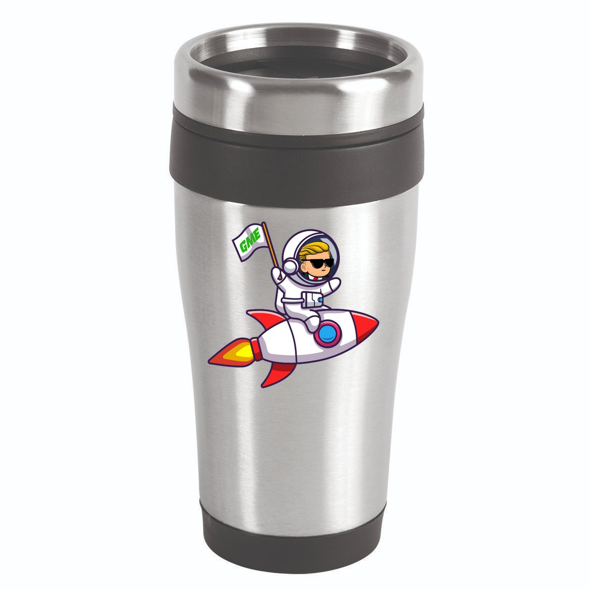 You GME Stonk To The Moon WSB Stock Market 16oz Travel Tumbler