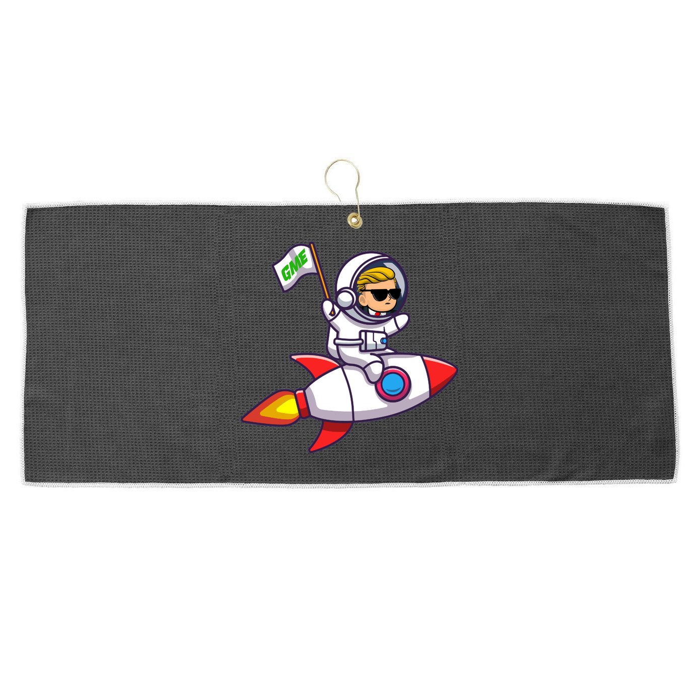 You GME Stonk To The Moon WSB Stock Market Large Microfiber Waffle Golf Towel