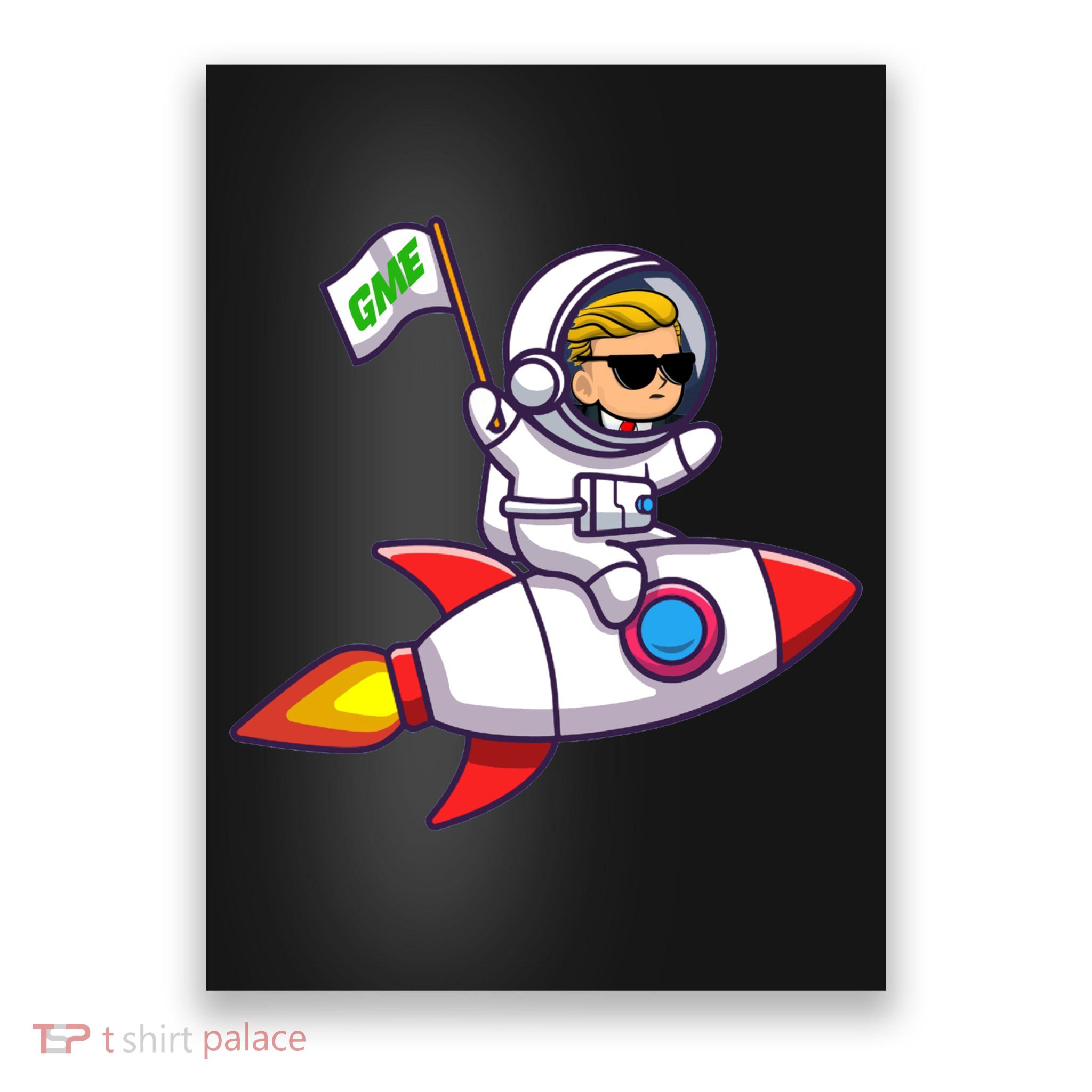 You GME Stonk To The Moon WSB Stock Market Poster